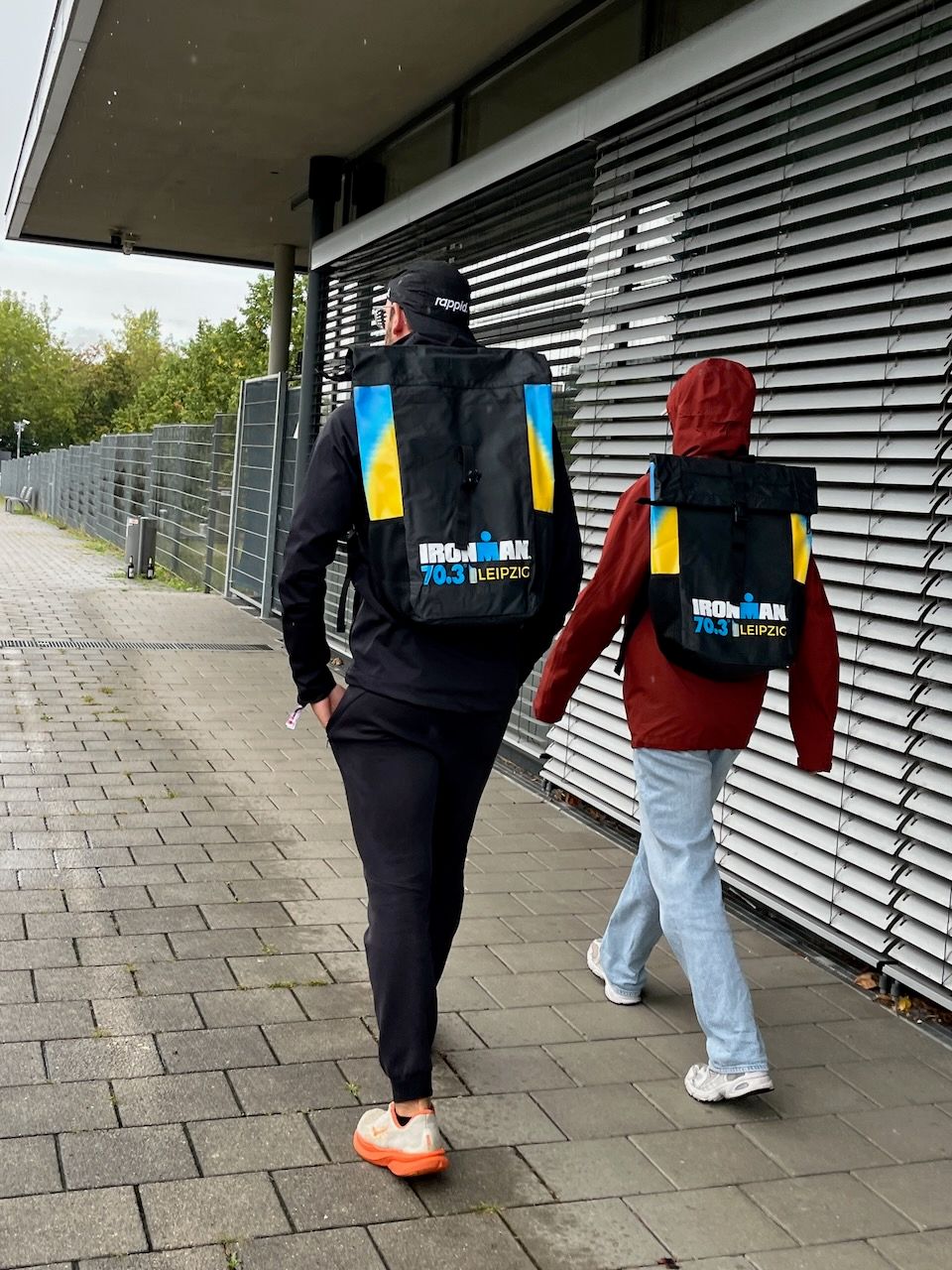 Athlete Bags auf dem Weg zur Wechselzone